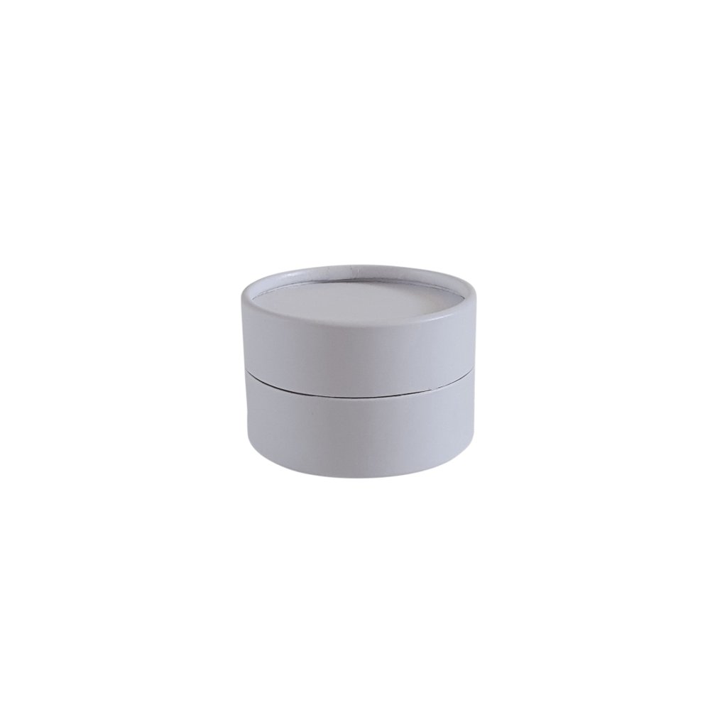 Cardboard Jars with Water Resistant Liner in Black, White and Brown Kraft C863042W - Tinware Direct
