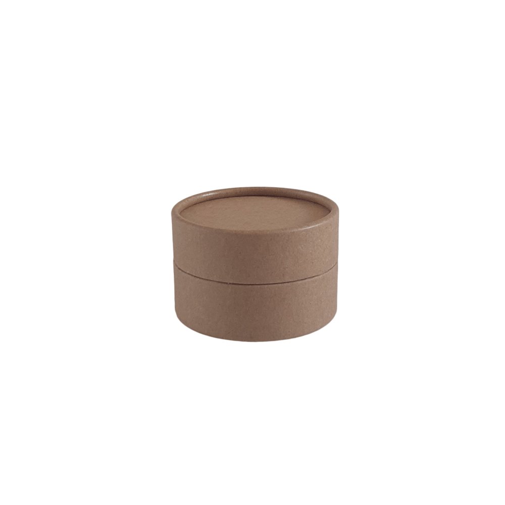 Cardboard Jars with Water Resistant Liner in Black, White and Brown Kraft C863042K - Tinware Direct