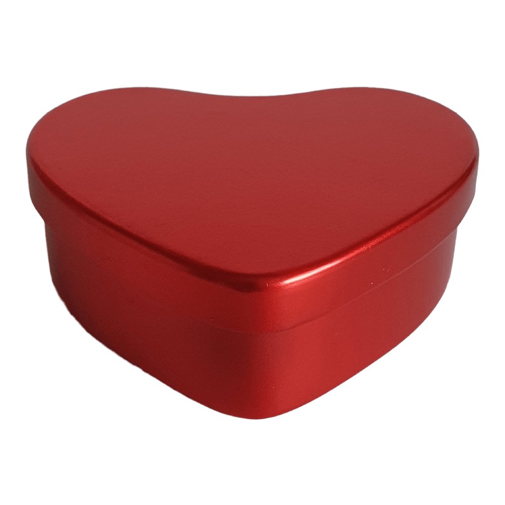 Heart Shaped Tin in Silver, Red or Rose Gold T5615 - Tinware Direct